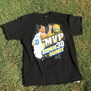STEPH CURRY 2015 MVP T SHIRT SIZE LARGE